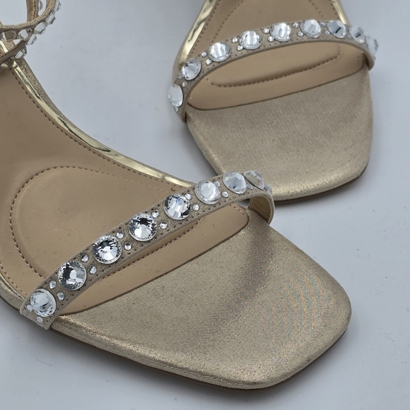 Jewel Badgley Mischka Hosana Sexy Stiletto w/ Gemstone-Studded Wraparound Straps - Picture 14 of 16